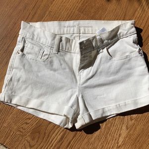 White Jean shorts